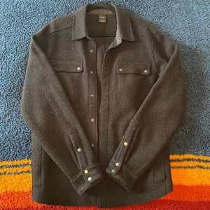 NAU boiled wool shirt jacket